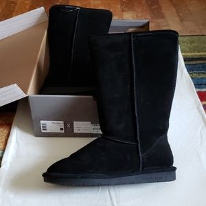 Bearpaw Cloud II black pull on boots